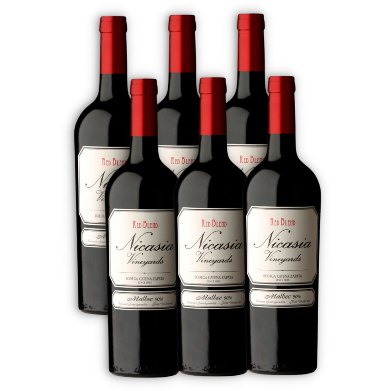 Nicasia Vineyards Red Blend Malbec X6u 750ml - Borrachines | Rotweine