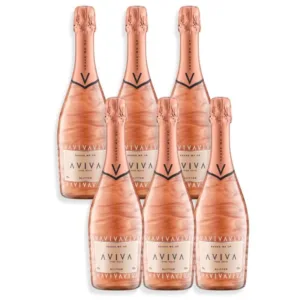 Cocktail Espumante Aviva Glitter Pink Gold 750ml Caja X6u