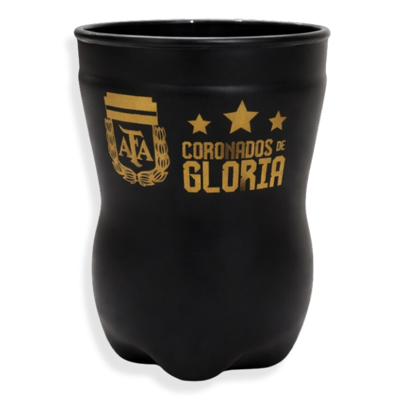 Afa Coronados De Gloria Vaso De Vidrio Negro 800ml