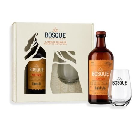 Gin Bosque Nativo 500ml + Vaso De Vidrio 460ml C/Estuche