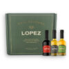 LÓPEZ CAJA GOURMET ACEITE DE OLIVA VIRGEN EXTRA BLEND 250ML + FRANTOIO 250ML + ACETO ESPESO 250ML