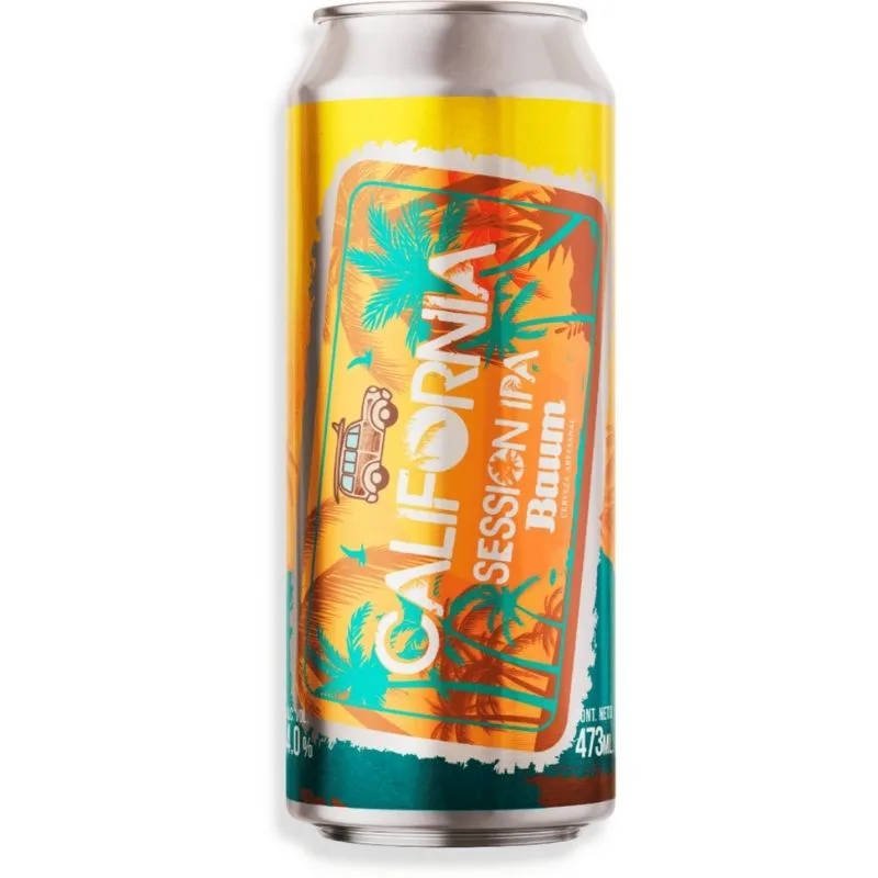 Cerveza Rubia Artesanal Baum California Session Lata 473ml