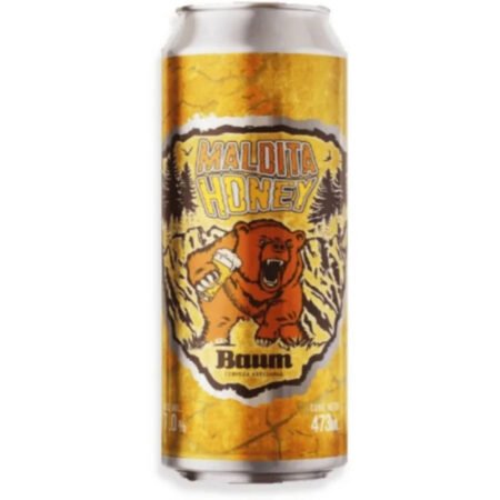Cerveza Rubia Artesanal Baum Maldita Honey Lata 473ml