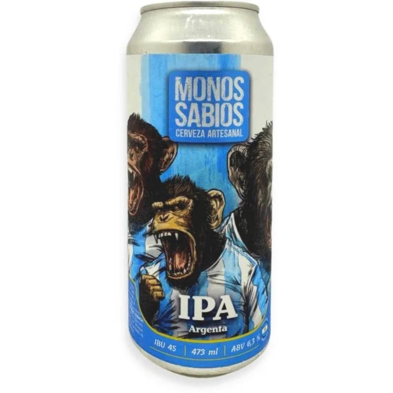Monos Sabios Ipa Argentina Lata 473ml