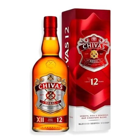 Alternative view of 1u Chivas Regal Aged 12 Years 700ml  C/estuche + 2u Chivas Vaso de Vidrio 330ml