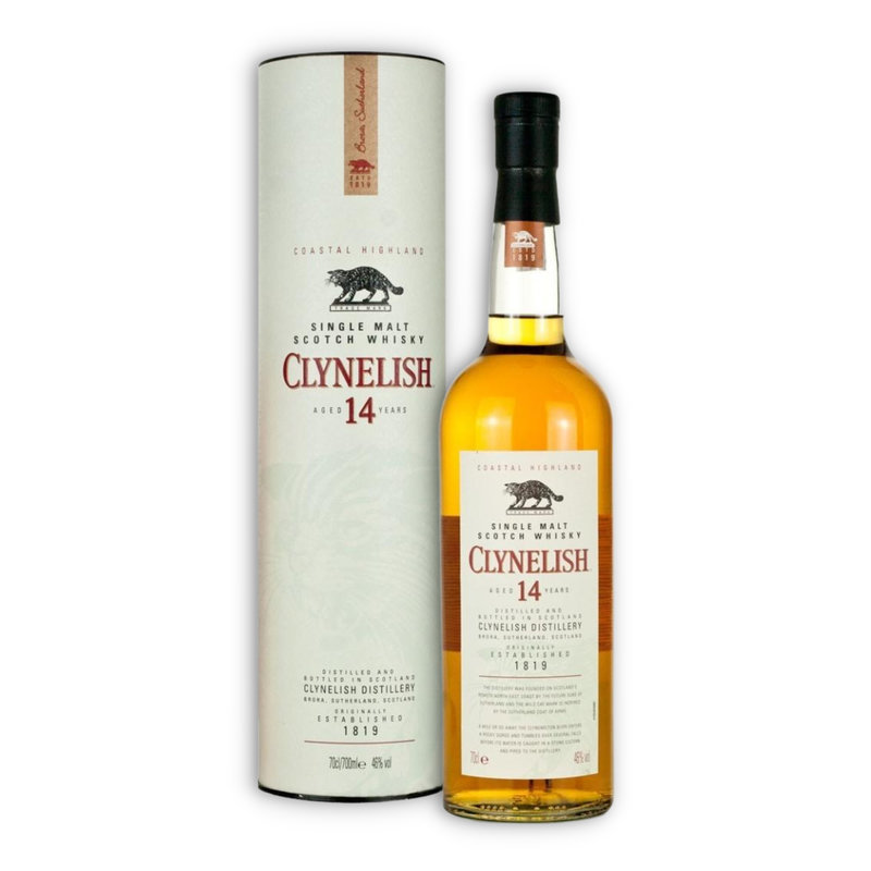 CLYNELISH 14 YEARS SINGLE MALT SCTOTCH CAJA 750ML C/ESTUCHE