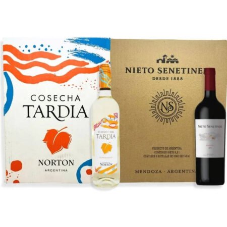 1 CAJA NIETO SENETINER MALBEC 750ML + 1 CAJA COSECHA TARDÍA BLANCO DULCE 750ML