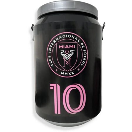 INTER MIAMI 10 CONSERVADORA NEGRA PLÁSTICO 500X320MM 24.000ML + CORREA NYLON 1300MM