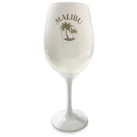 COPA DE VIDRIO MALIBÚ BLANCA 600ML