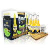 GIFT PACK CORONA MINI FRAPERA + TABLA DE MADERA + DESTAPADOR + 4 PORRONES 330ML
