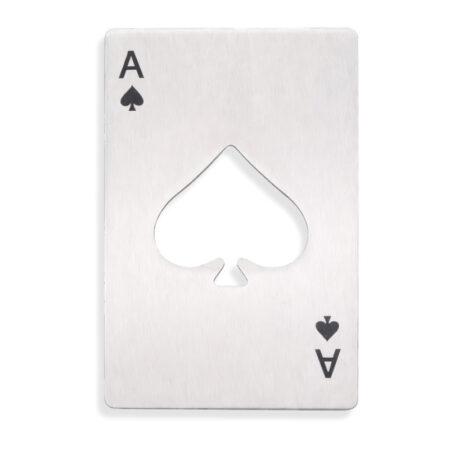 Destapador Póker As De Picas Metálico