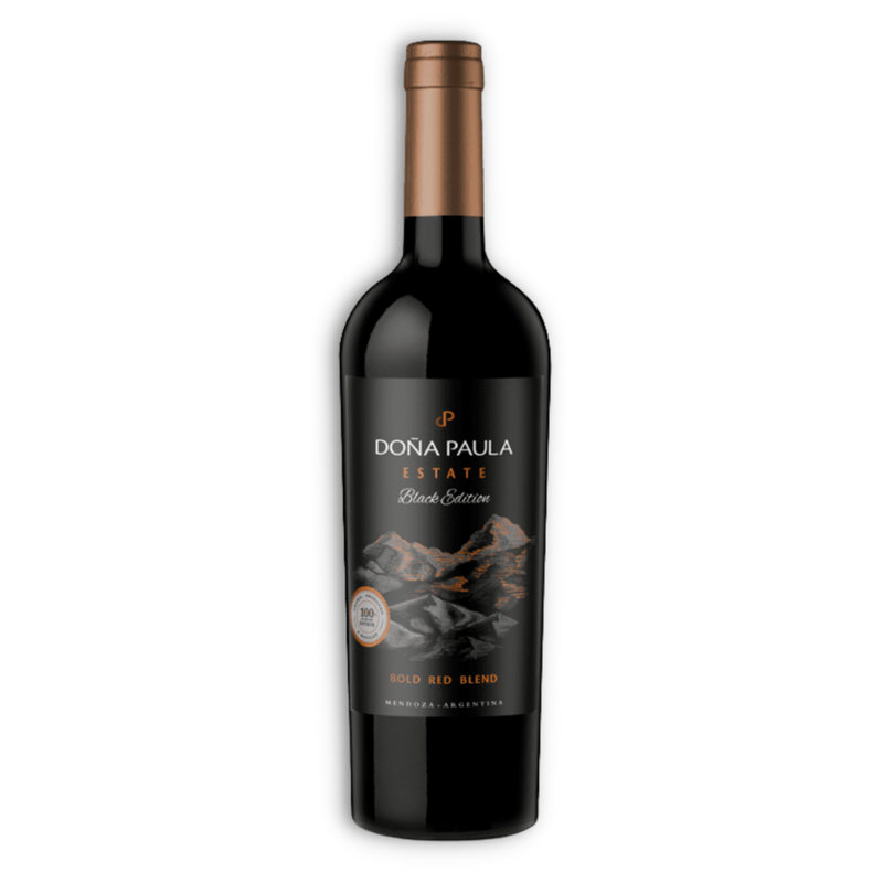 DOÑA PAULA ESTATE BLACK EDITION BOLD RED BLEND MALBEC CAB. SAUV. PETIT VERDOT 750ML