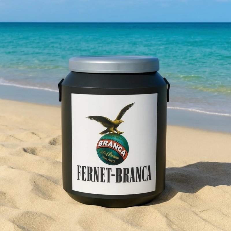 Fernet Branca Conservadora Negra Plástico 12.000ml + Correa Nylon 1300mm - Imagen 3