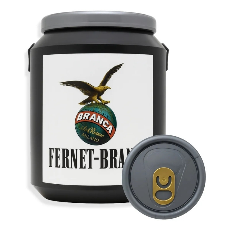 Fernet Branca Conservadora Negra Plástico 12.000ml + Correa Nylon 1300mm - Imagen 2
