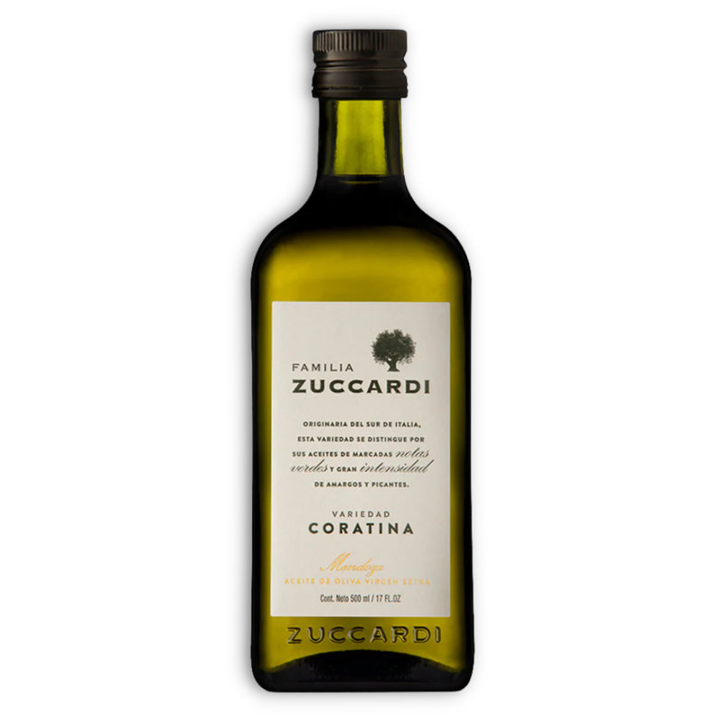 FAMILIA ZUCCARDI ACEITE DE OLIVA VIRGEN EXTRA VARIEDAD CORATINA 500ML