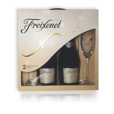 FREIXENET X TWIN PACK DULCE KIT X2U 750ML + 2 COPAS C/ESTUCHE
