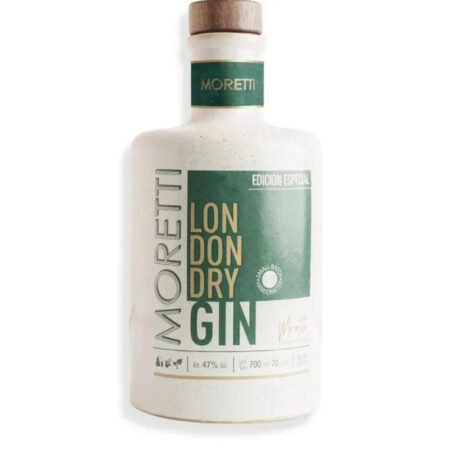 Gin Moretti London Dry Quadruple Distilled Cerámica 700ml