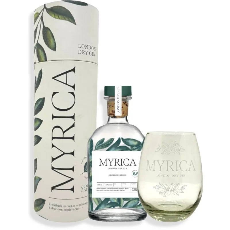 Myrica London Dry 750ml + Vaso Myrica 600ml C/Estuche