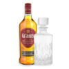 Mix 1u Grant’s Blended Scotch 750ml + 1u Licorera Whiskera De Vidrio 950ml