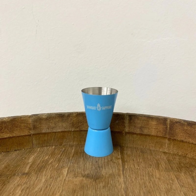 JIGGER BOMBAY SAPPHIRE ALUMINIO CELESTE 30/60ML - Imagen 3