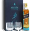 JOHNNIE WALKER BLUE LABEL BLENDED SCOTCH 750ML + 2 VASOS C/ESTUCHE