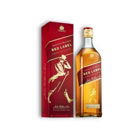 JOHNNIE WALKER RED LABEL BLENDED SCOTCH 1000ML C/ESTUCHE