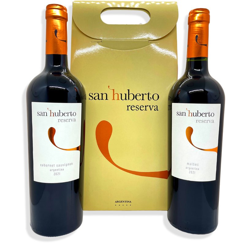 Kit San Huberto Reserva 1u Cab Sauv + Malb 750ml C/Estuche