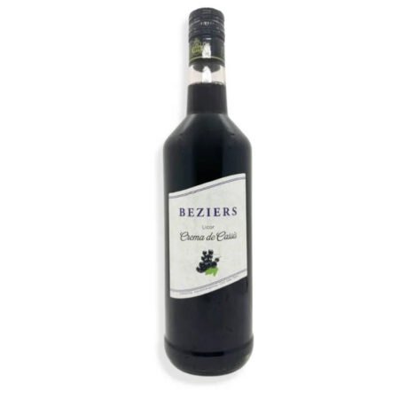 Licor De Crema De Cassis Beziers 750ml Industria Nacional