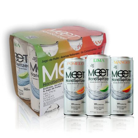 Meet Hard Seltzer Mix Frutales X6u 310ml