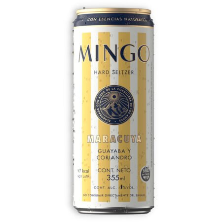 Mingo Hard Seltzer Coctel Maracuyá Guayaba y Coriandro 355ml