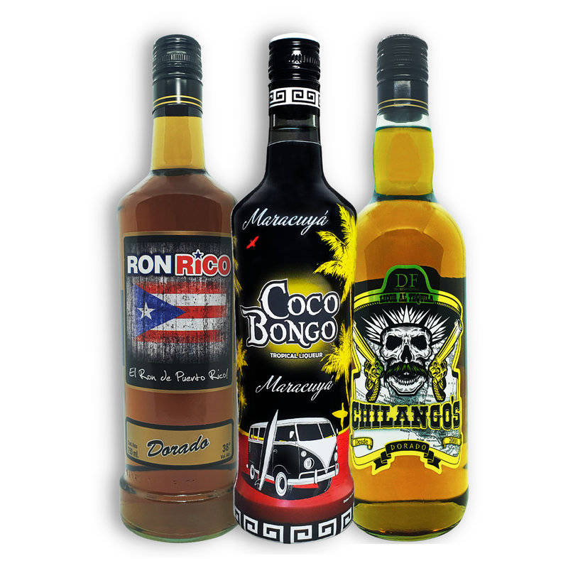 MIX 1U CHILANGO´S + 1U RON RICO + 1U COCO BONGO