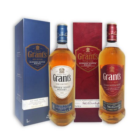MIX GRANT´S ALE CASK FINISE BLENDED SCOTCH 750ML C/ESTUCHE + GRANT´S TRIPLE WOOD BLENDED SCOTCH 750ML C/ESTUCHE KIT X2U