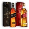 MIX JOHNNIE WALKER 1U RED LABEL 750ML C/ESTUCHE + 1U BLACK LABEL 750ML C/ESTUCHE  KIT X2U