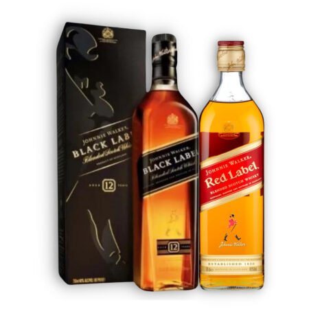 MIX JOHNNIE WALKER BLACK LABEL + 1U JOHNNIE WALKER RED LABEL