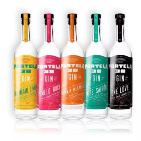 MIX PORTELA 38 1U ME MATAN, LIMÓN + 1U POMELO ROCK + 1U NARANJA MECÁNICA + 1U MISS SAIGÓN + 1U ONE LOVE KIT X5U 750ML