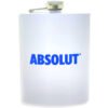 PETACA ABSOLUT BLANCA ACERO INOXIDABLE 8OZ 236ML