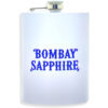 PETACA BOMBAY SAPPHIRE BLANCA ACERO INOXIDABLE 8OZ 236ML