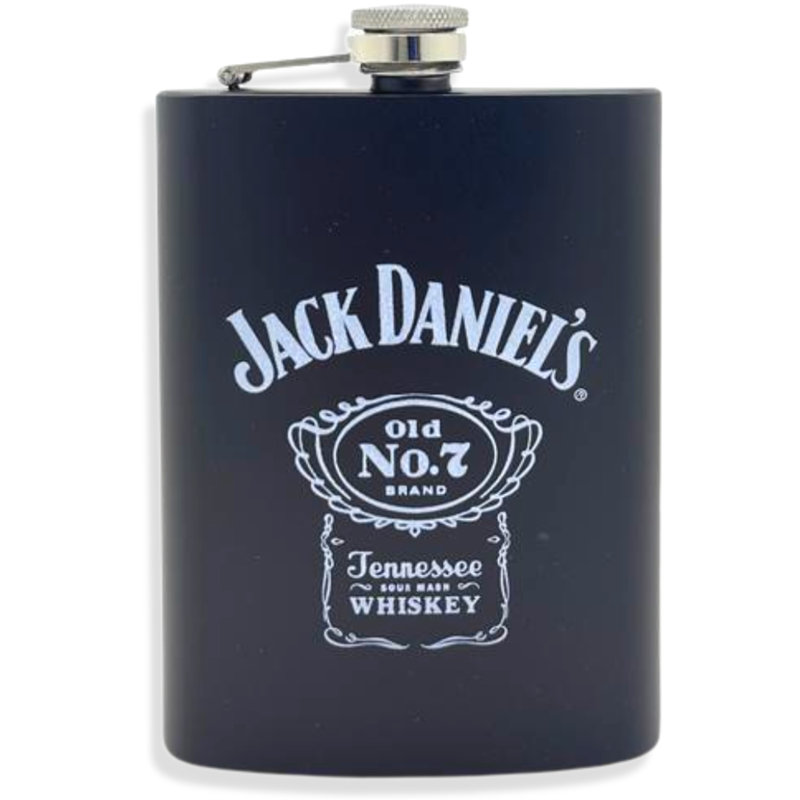 PETACA JACK DANIEL´S OLD N°7 NEGRA ACERO INOXIDABLE 8OZ 236ML