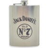 PETACA JACK DANIEL´S OLD N°7 PLATEADA ACERO INOXIDABLE 8OZ 236ML