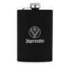 PETACA JÄGERMEISTER NEGRA ACERO INOXIDABLE 8OZ 236ML