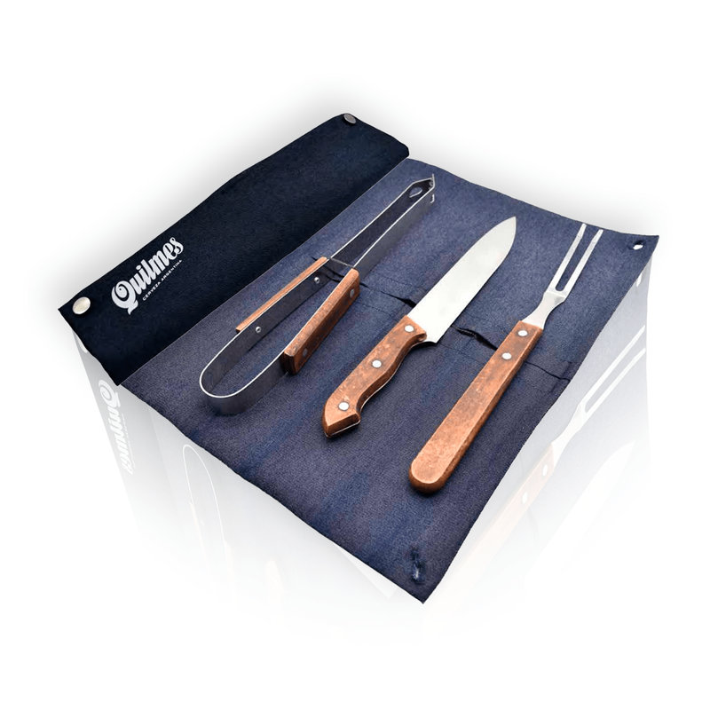 QUILMES SET DE CUBIERTOS PARRILLA C/ESTUCHE