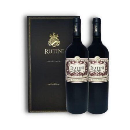 RUTINI CABERNET SAUVIGNON MALBEC X2U C/ESTUCHE 750ML