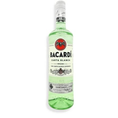 Ron Destilado Bacardí Carta Blanca Superior 750ml Cubano
