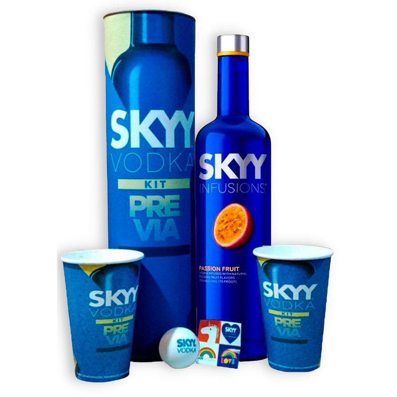 SKYY INFUSIONS PASSION FRUIT 750ML C/ESTUCHE