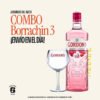BOX 7 1U GORDON´S PREMIUM PINK BERRY FLAVOR 700ML + 2U COPA DE VIDRIO GORDON´S 600ML