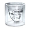 SHOT DE VIDRIO CALAVERA DOBLE PARED GRANDE 150ML