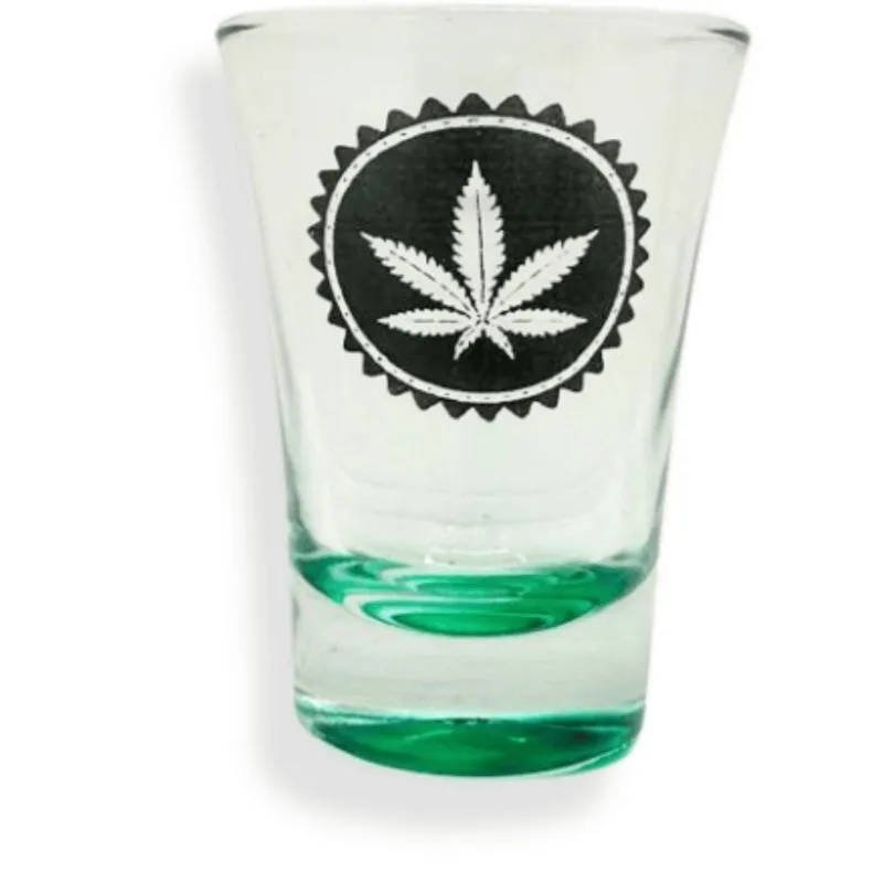 SHOT DE VIDRIO HIERBA VERDE 55ML