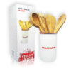 STELLA ARTOIS SET DE UTENSILIOS DE BAMBÚ C/ESTUCHE