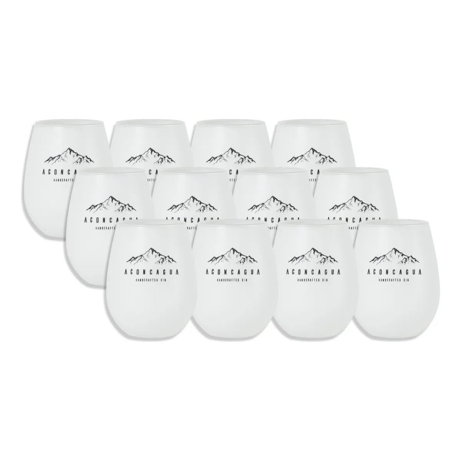 Vaso De Vidrio Aconcagua Blanco 400ml - Imagen 2