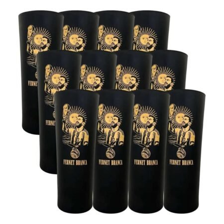 Alternative view of Vaso De Vidrio Branca Messi Negro 750ml